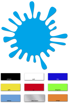 Aufkleber Farbklecks