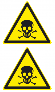Aufkleber Giftig Toxic
