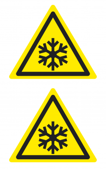 Warnaufkleber  Niedrige Temperatur / Kälte