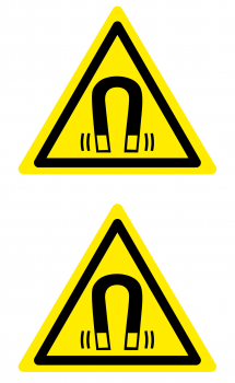 Warnaufkleber Magnetisches Feld
