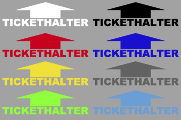 Aufkleber Tickethalter