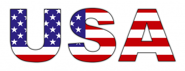 Preview: Aufkleber USA Schriftzug
