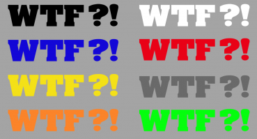 Aufkleber WTF What the fuck