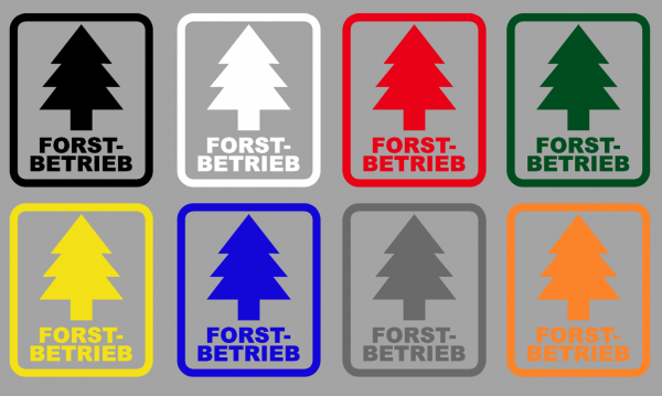 Aufkleber Forstbetrieb