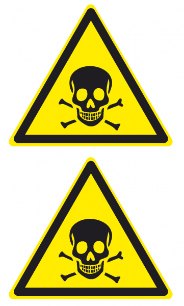 Aufkleber Giftig Toxic