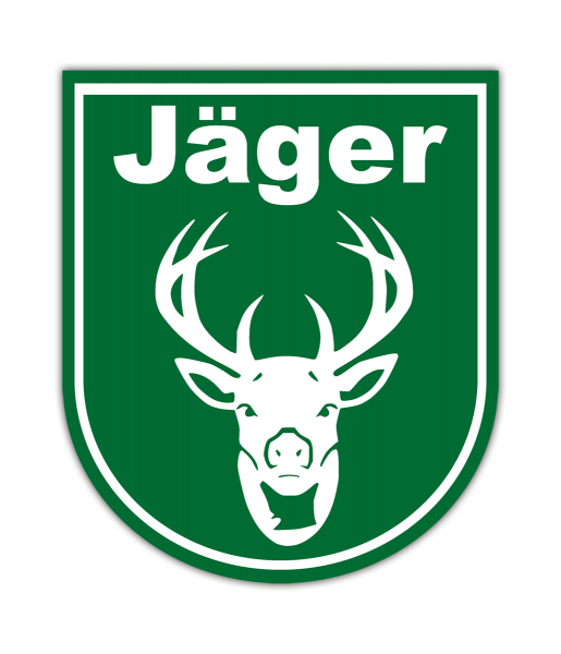 Aufkleber Jäger