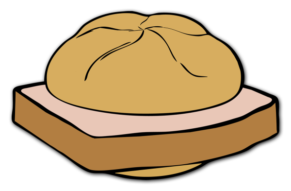 Aufkleber Leberkäse Semmel